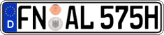 German license plate, Plates for oldtimers (type 