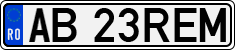 License plate of Romania, Regular plates