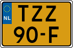 License plate of the Netherlands, Agricultural vehicles
