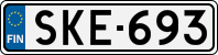 License plate of Finland, Cars