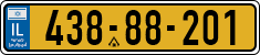 License plate of Israel, Regular plates