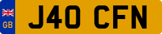 License plate of the United Kingdom, 1983 year system