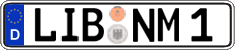 German license plate, Regular plates
