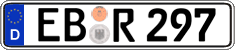German license plate, Regular plates