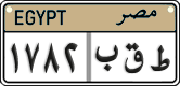 License plate of Egypt, Cars (2008)
