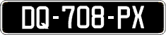 French license plate, SIV (oldtimers)