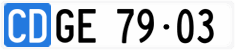 License plate of Switzerland, Diplomatic