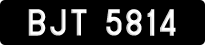License plate of Malaysia, A(BC) 1(234)