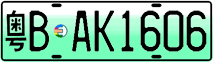 License plate of China, Electric vehicles