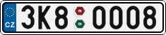 License plate of the Czech Republic, Cars (2001)