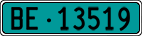 License plate of Switzerland, Agricultural vehicles (green)