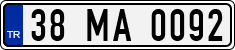 License plate of Turkey, Regular plates