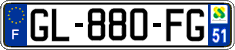 French license plate, SIV (ordinary)