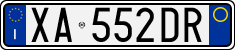 License plate of Italy, Cars (1994 year series)