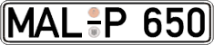 German license plate, Regular plates