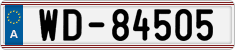License plate of Austria, Diplomatic