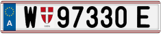 License plate of Austria, Regular plates