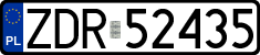 License plates of Poland, Regular car plates