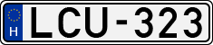 license plates of Hungary, Cars (1990)
