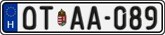 license plates of Hungary, Oldtimers (2022)
