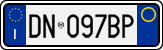 License plate of Italy, Cars (1994 year series)