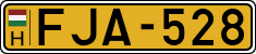 license plates of Hungary, Commercial vehicles (1990)