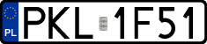 License plates of Poland, Regular car plates