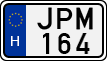 license plates of Hungary, Cars (1990)