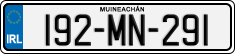 License plate of Ireland, Regular plates