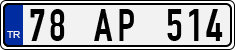 License plate of Turkey, Regular plates