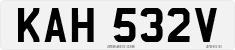 License plate of the United Kingdom, 1963 year system