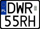 License plates of Poland, Regular car plates
