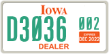Iowa, Dealer (XXXX(X) XXX)