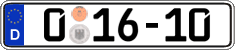German license plate, Diplomatic