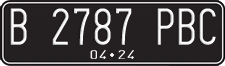License plate of Indonesia, Regular plates
