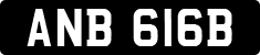 License plate of the United Kingdom, 1963 year system