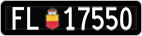 License plate of Liechtenstein, Cars