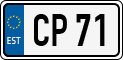 License plate of Estonia, Motorcycles