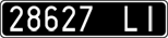 License plate of Italy, Cars (1927 year series)