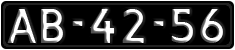 License plate of Portugal, Regular plates