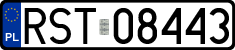 License plates of Poland, Regular car plates