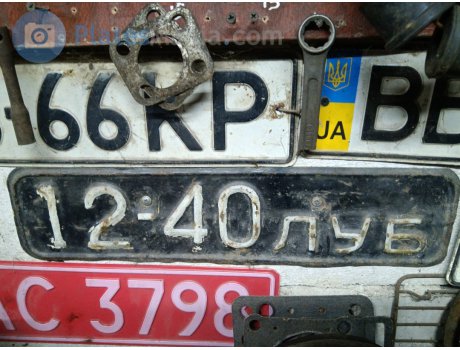 1240 ЛУБ, License plate without vehicle