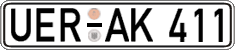 German license plate, Regular plates
