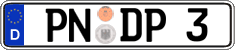German license plate, Regular plates