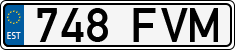 License plate of Estonia, Regular car plates