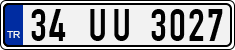 License plate of Turkey, Regular plates