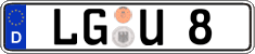 German license plate, Regular plates