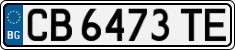 License plate of Bulgaria, Cars