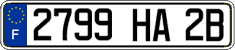 French license plate, FNI