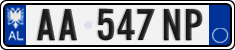 License plate of Albania, Cars (2011)